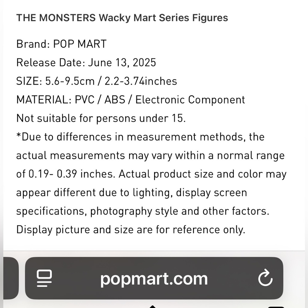 Pop Mart’s Labubu Wacky Mart Series The Monsters Wacky Mart Unconfirmed NiB - Picture 5 of 6